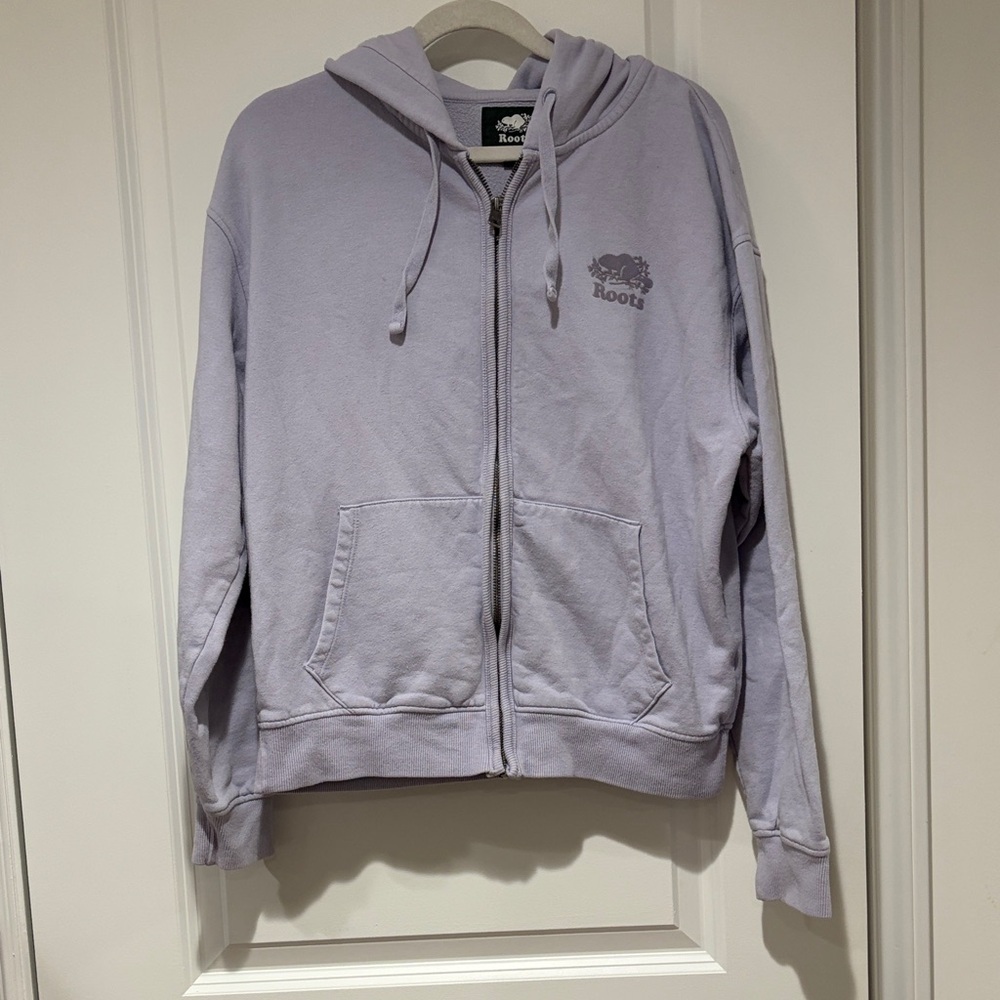 Roots Light Purple Hoodie with Zip